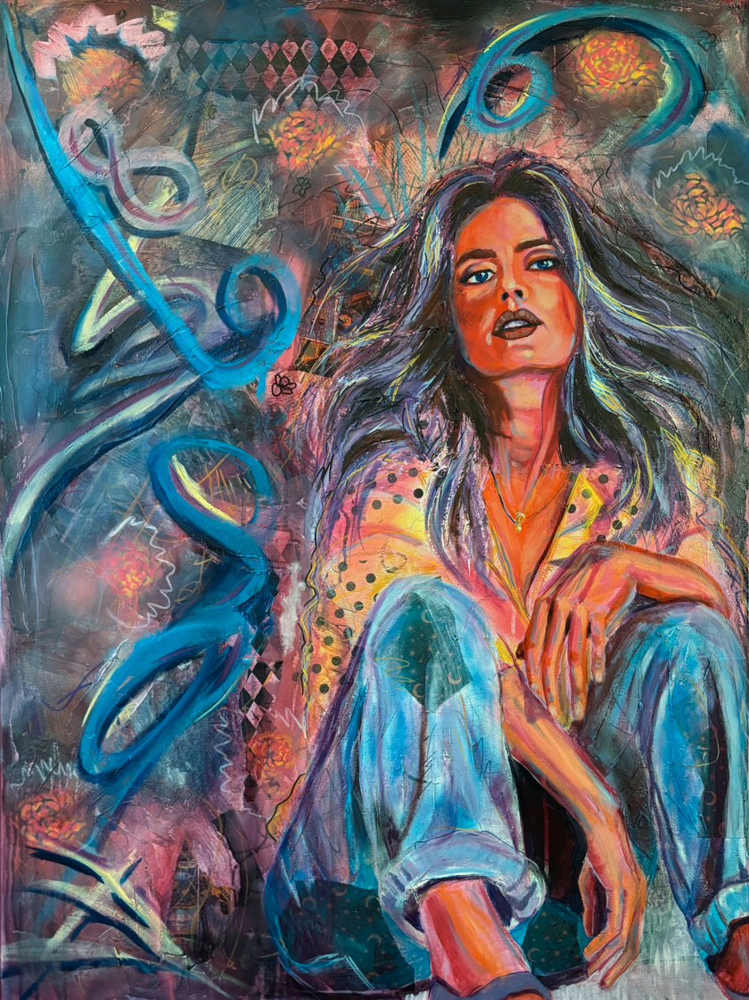But I Want To' | Stunning Painting of Woman's Captivating Look
